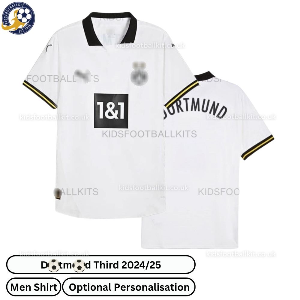 D0rt^_^mund Third Men Football Shirt 2024/25